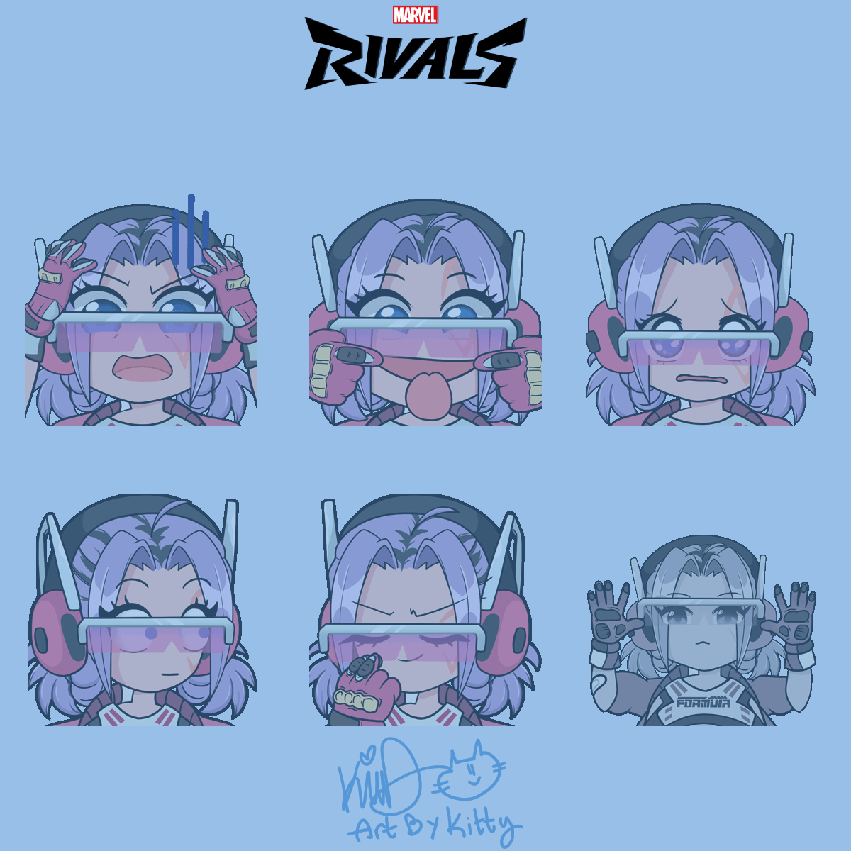 Psylocke - Emoji Bundle